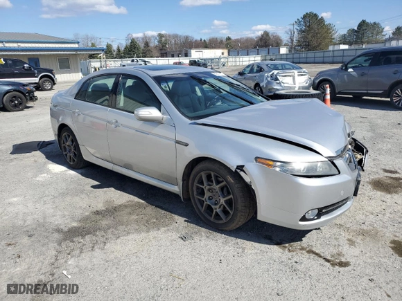 2007 Acura TL Type-S with VIN 19UUA76567A037909, listed as a Copart auction lot 52577385 with 0 mi miles and Salvage Title. Bid and sale history available at carsss.com. Image 4.