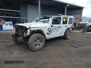 2017 Jeep Wrangler Unlimited Sahara with VIN 1C4BJWEG2HL517759, listed as a IAAI auction lot 41969322 with 0 mi miles. Bid and sale history available at carsss.com. Image 2.