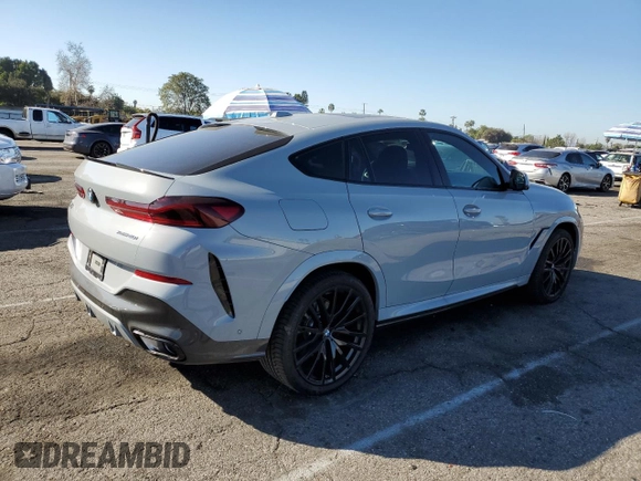 2025 BMW X6 xDrive40i with VIN 5UX33EX07S9Y53337, listed as a Copart auction lot 46340085 with 1,609 mi miles and Salvage Title. Bid and sale history available at carsss.com. Image 3.
