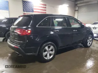 2011 Acura MDX Tech Pkg with VIN 2HNYD2H68BH529118, listed as a Copart auction lot 49588205 with 172,908 mi miles and Salvage Title. Bid and sale history available at carsss.com. Image 3.
