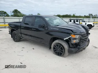 2022 Chevrolet Silverado 1500 Custom with VIN 3GCPABEK1NG596837, listed as a Copart auction lot 55095305 with 32,919 mi miles and Salvage Title. Bid and sale history available at DreamBid. Image 4.