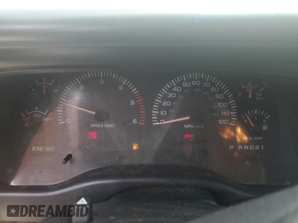 1999 Dodge Durango with VIN 1B4HR28Y0XF544369, listed as a Copart auction lot 52482525 with 232,180 mi miles and Salvage Title. Bid and sale history available at DreamBid. Image 9.