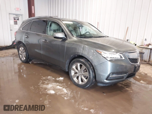 2016 Acura MDX w/Advance with VIN 5FRYD4H93GB035756, listed as a IAAI auction lot 41479717 with 81,303 mi miles. Bid and sale history available at carsss.com. Image 1.