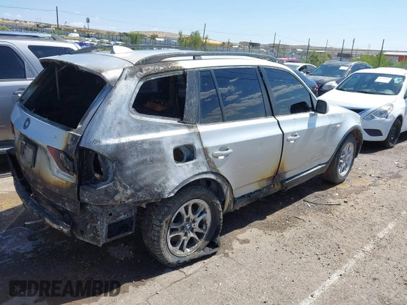 2004 BMW X3 2.5i with VIN WBXPA734X4WB23798, listed as a IAAI auction lot 40303384 with 1 mi miles. Bid and sale history available at carsss.com. Image 4.