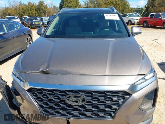 2020 Hyundai Santa Fe SEL w/SULEV with VIN 5NMS33AD8LH256698, listed as a IAAI auction lot 41744040 with 54,832 mi miles. Bid and sale history available at carsss.com. Image 12.