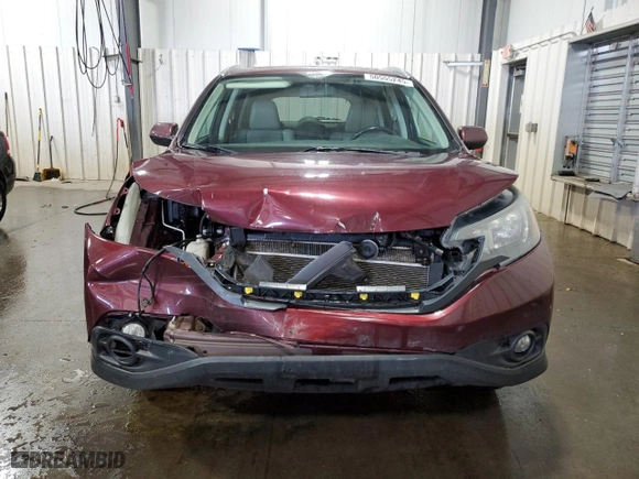 2012 Honda CR-V EX-L with VIN 5J6RM4H79CL037243, listed as a Copart auction lot 50555245 with 137,445 mi miles and Salvage Title. Bid and sale history available at carsss.com. Image 5.