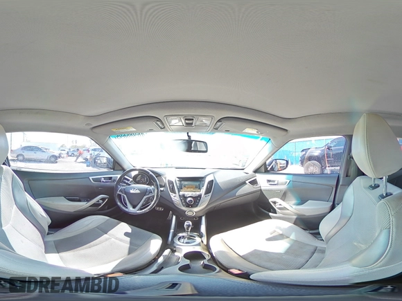 2014 Hyundai Veloster with VIN KMHTC6AD0EU207850, listed as a Copart auction lot 46986695 with 138,024 mi miles and Salvage Title. Bid and sale history available at carsss.com. Image 14.