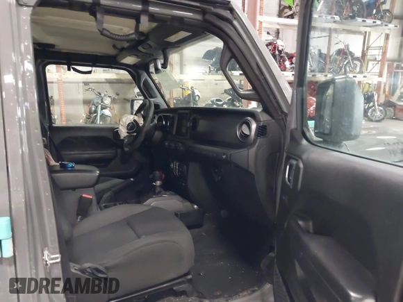 2021 Jeep Wrangler Unlimited Sport S with VIN 1C4HJXDN9MW819753, listed as a IAAI auction lot 41415569 with 43,263 mi miles and . Bid and sale history available at DreamBid. Image 5.
