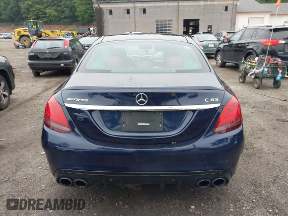 2020 Mercedes-Benz C 43 AMG with VIN W1KWF6EB0LR596187, listed as a IAAI auction lot 42644855 with 64,260 mi miles and . Bid and sale history available at DreamBid. Image 16.