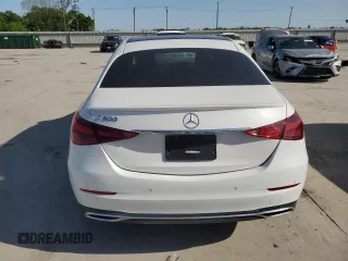 2023 Mercedes-Benz C 300 with VIN W1KAF4GB4PR070999, listed as a Copart auction lot 52295915 with 27,430 mi miles and Salvage Title. Bid and sale history available at carsss.com. Image 6.