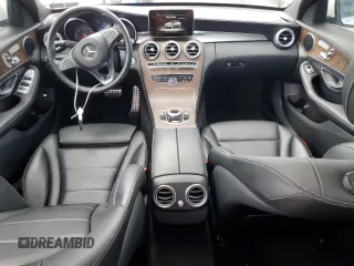 2017 Mercedes-Benz C 300 with VIN 55SWF4KB2HU226485, listed as a Copart auction lot 55952755 with 62,589 mi miles and Salvage title. Bid and sale history available at DreamBid. Image 8.