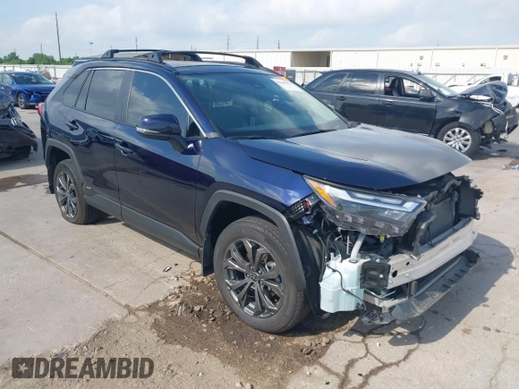 2024 Toyota RAV4 Hybrid XLE Premium with VIN 4T3B6RFV6RU146619, listed as a IAAI auction lot 42060476 with 22,594 mi miles and . Bid and sale history available at DreamBid. Image 1.
