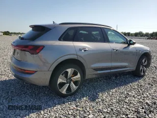 2022 Audi e-tron Premium Plus with VIN WA1LAAGE8NB002750, listed as a Copart auction lot 57163615 with 50,009 mi miles and Salvage title. Bid and sale history available at DreamBid. Image 3.