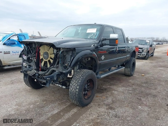 2015 Ford Super Duty F-250 SRW Lariat with VIN 1FT7W2BT8FEB50966, listed as a IAAI auction lot 41573237 with 137,250 mi miles. Bid and sale history available at carsss.com. Image 2.