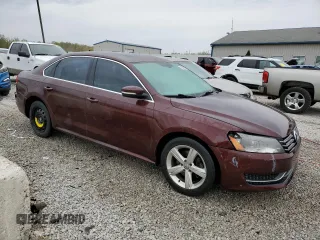2013 Volkswagen Passat SE with VIN 1VWBP7A32DC087794, listed as a Copart auction lot 52509825 with 142,359 mi miles and Non repairable. Bid and sale history available at DreamBid. Image 4.