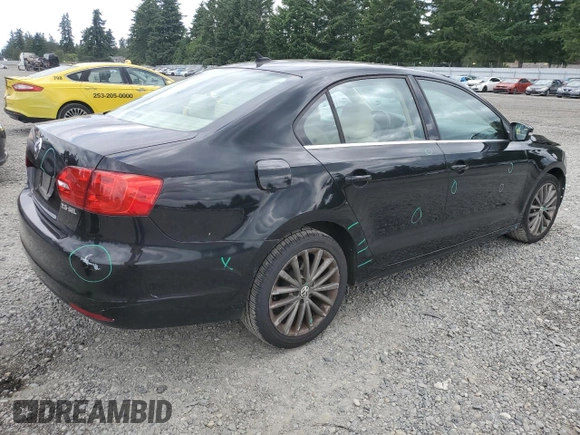 2011 Volkswagen Jetta SEL with VIN 3VWLZ7AJ1BM304504, listed as a Copart auction lot 60991215 with 189,148 mi miles and Salvage title. Bid and sale history available at DreamBid. Image 3.