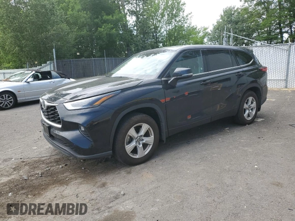 2022 Toyota Highlander LE with VIN 5TDBZRBH5NS193739, listed as a Copart auction lot 59274444 with 13,804 mi miles and Salvage title. Bid and sale history available at DreamBid. Image 1.