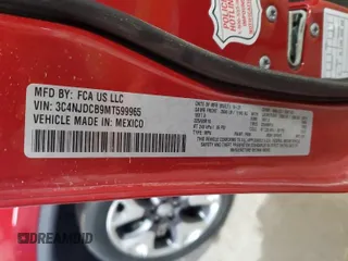 2021 Jeep Compass Limited with VIN 3C4NJDCB9MT599965, listed as a Copart auction lot 49705175 with 65,182 mi miles and Salvage Title. Bid and sale history available at carsss.com. Image 13.