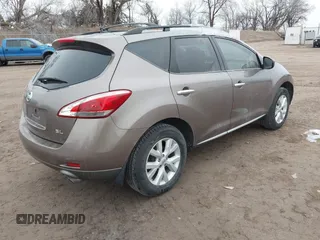 2012 Nissan Murano S with VIN JN8AZ1MU3CW120037, listed as a IAAI auction lot 41161477 with 169,720 mi miles and . Bid and sale history available at DreamBid. Image 4.