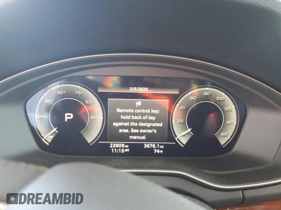 2023 Audi Q5 S line Premium Plus with VIN WA1E2AFY8P2128031, listed as a Copart auction lot 82355774 with 23,909 mi miles and Clean title. Bid and sale history available at DreamBid. Image 9.