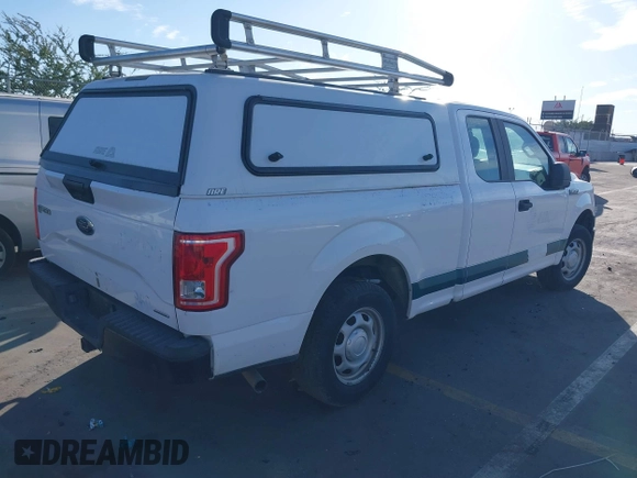 2016 Ford F-150 XL with VIN 1FTEX1C85GKF35266, listed as a IAAI auction lot 41491645 with 158,966 mi miles and . Bid and sale history available at carsss.com. Image 4.