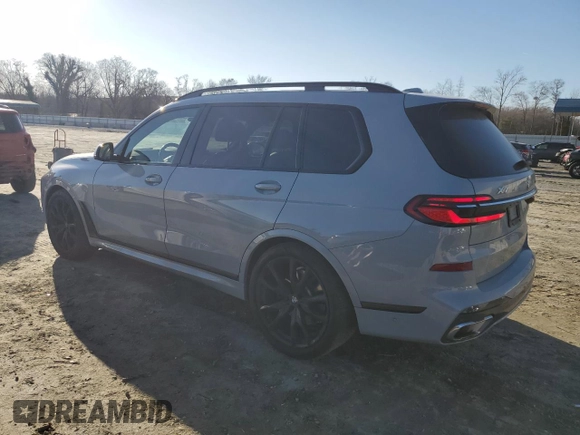 2023 BMW X7 xDrive40i with VIN 5UX23EM03P9P48219, listed as a Copart auction lot 42714055 with 48,911 mi miles and Salvage Title. Bid and sale history available at carsss.com. Image 2.