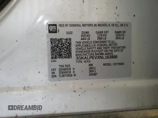 2022 GMC Terrain SLT with VIN 3GKALPEVXNL163889, listed as a Copart auction lot 71799184 with 30,697 mi miles and Salvage Title. Bid and sale history available at carsss.com. Image 13.