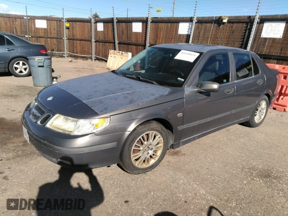 2005 Saab 9-5 Arc with VIN YS3ED49A953506826, listed as a IAAI auction lot 41658824 with 233,824 mi miles. Bid and sale history available at carsss.com. Image 2.
