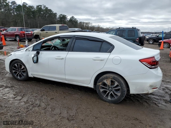 2013 Honda Civic Sdn EX with VIN 19XFB2F89DE090730, listed as a Copart auction lot 89405155 with NaN miles and Salvage Title. Bid and sale history available at carsss.com. Image 2.