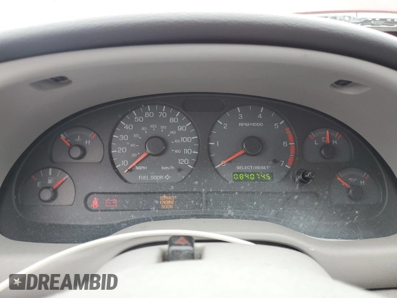 2001 Ford Mustang Deluxe с VIN 1FAFP444X1F234869, выставлен на аукционе Copart как лот 57380035 с пробегом 84 074 миль миль и Списание • Salvage title. История ставок и продаж доступна на DreamBid. Изображение 9.