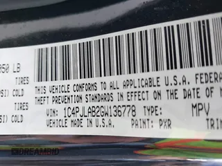 2016 Jeep Cherokee Sport with VIN 1C4PJLAB2GW136778, listed as a IAAI auction lot 42188091 with 120,866 mi miles and . Bid and sale history available at DreamBid. Image 9.