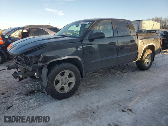 2010 Dodge Dakota SXT with VIN 1D7CW3GP0AS264489, listed as a Copart auction lot 42120095 with 107,836 mi miles and Clean Title. Bid and sale history available at carsss.com. Image 1.