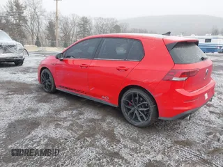 2023 Volkswagen Golf GTI 40th Anniversary Edition with VIN WVW9A7CD9PW191503, listed as a IAAI auction lot 41296669 with 25,306 mi miles. Bid and sale history available at carsss.com. Image 3.
