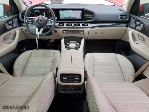 2020 Mercedes-Benz GLS with VIN 4JGFF5KE8LA124087, listed as a Copart auction lot 42241845 with 34,419 mi miles and Salvage Title. Bid and sale history available at carsss.com. Image 8.