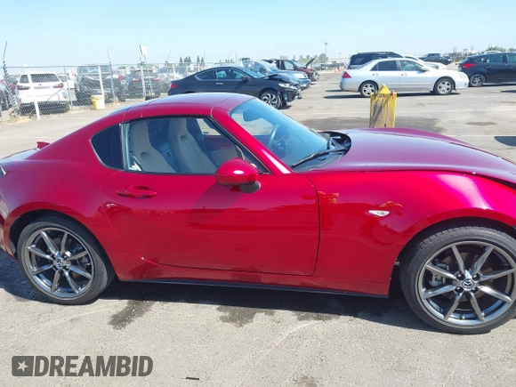 2018 Mazda MX-5 Miata Grand Touring with VIN JM1NDAM7XJ0204135, listed as a IAAI auction lot 42474750 with 16,852 mi miles and . Bid and sale history available at DreamBid. Image 14.