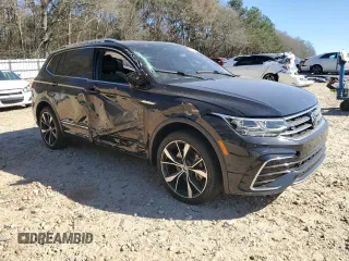2022 Volkswagen Tiguan SEL R-Line with VIN 3VV4B7AX7NM108752, listed as a Copart auction lot 50031225 with 40,122 mi miles and Non Repairable. Bid and sale history available at carsss.com. Image 4.