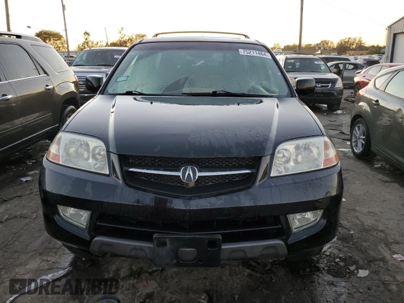 2003 Acura MDX Touring with VIN 2HNYD18603H555594, listed as a Copart auction lot 75211464 with 214,656 mi miles and Salvage Title. Bid and sale history available at DreamBid. Image 5.