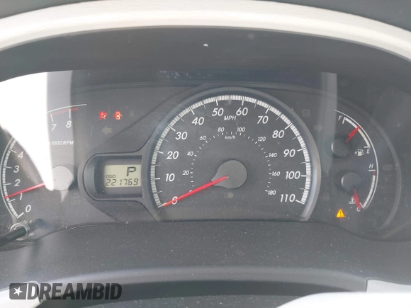 2012 Toyota Sienna LE AAS with VIN 5TDKK3DC1CS264239, listed as a IAAI auction lot 41839022 with 221,769 mi miles. Bid and sale history available at carsss.com. Image 7.