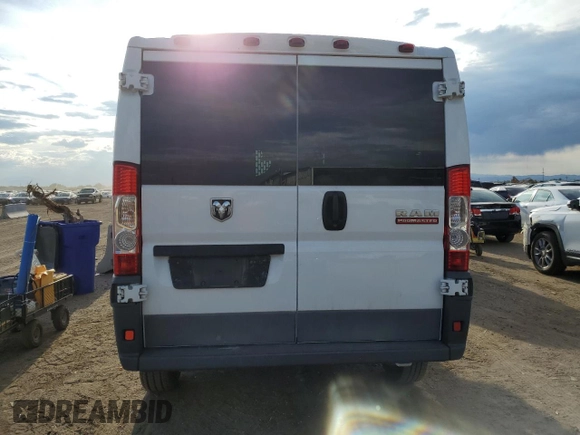 2016 Ram ProMaster Cargo with VIN 3C6TRVAG5GE115830, listed as a Copart auction lot 66212404 with 124,446 mi miles and Salvage Title. Bid and sale history available at DreamBid. Image 6.