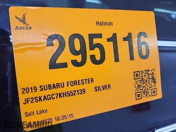 2019 Subaru Forester Premium with VIN JF2SKAGC7KH552139, listed as a IAAI auction lot 42566945 with 204,278 mi miles and . Bid and sale history available at DreamBid. Image 51.