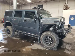 2006 Hummer H2 with VIN 5GRGN23U86H113357, listed as a Copart auction lot 75432754 with 170,799 mi miles and Salvage Title. Bid and sale history available at carsss.com. Image 4.