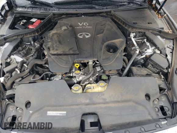 2021 Infiniti Q50 Luxe with VIN JN1EV7BP6MM701895, listed as a Copart auction lot 47854895 with 48,553 mi miles and Salvage title. Bid and sale history available at DreamBid. Image 11.