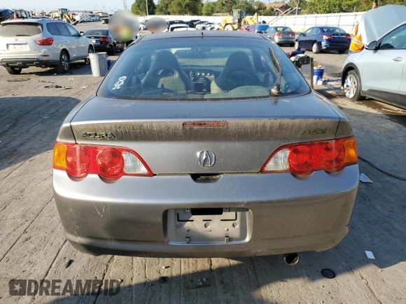 2002 Acura RSX Auto with VIN JH4DC54832C029739, listed as a Copart auction lot 69326204 with 0 mi miles and Salvage Title. Bid and sale history available at carsss.com. Image 6.
