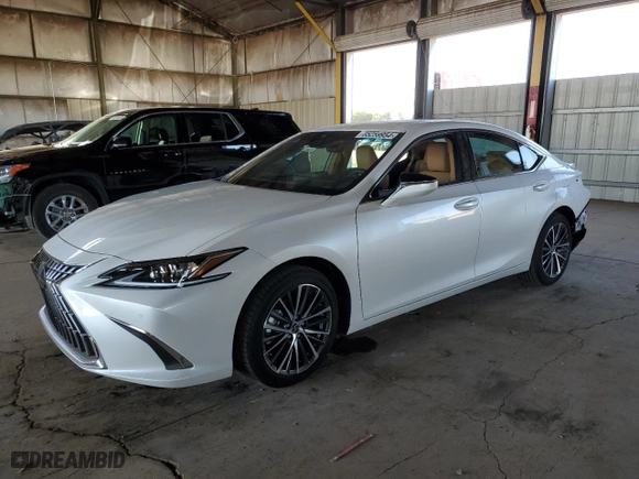 2025 Lexus ES with VIN 58ADA1C18SU055465, listed as a Copart auction lot 85259954 with 19 mi miles and Salvage Title. Bid and sale history available at carsss.com. Image 1.