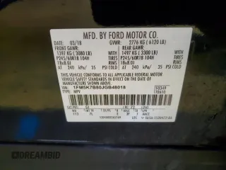 2018 Ford Explorer with VIN 1FM5K7B80JGB48018, listed as a Copart auction lot 62266555 with 146,811 mi miles and Clean title. Bid and sale history available at DreamBid. Image 13.