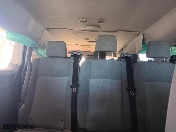 2018 Ford Transit Passenger Wagon XL with VIN 1FBZX2YG9JKA79775, listed as a Copart auction lot 60044743 with 57,404 mi miles and Salvage Title. Bid and sale history available at carsss.com. Image 10.