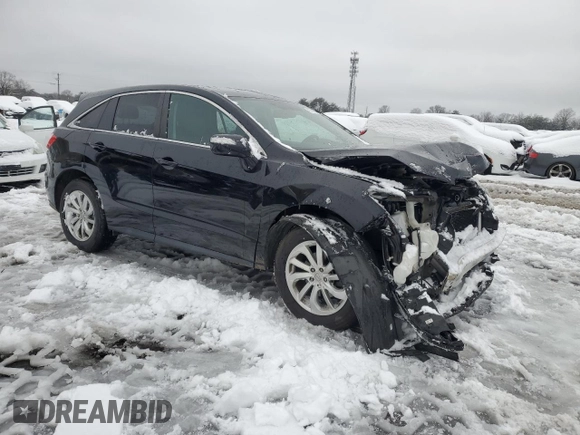2017 Acura RDX with VIN 5J8TB3H39HL023215, listed as a Copart auction lot 41376155 with 49,459 mi miles and Salvage Title. Bid and sale history available at carsss.com. Image 4.