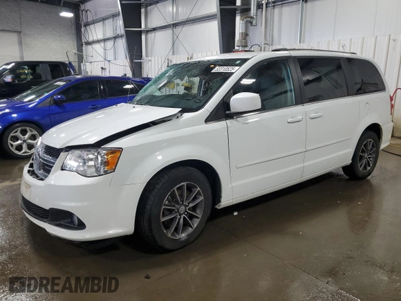 2017 Dodge Grand Caravan SXT with VIN 2C4RDGCG8HR746579, listed as a Copart auction lot 53310525 with 42,202 mi miles and Salvage Title. Bid and sale history available at DreamBid. Image 1.