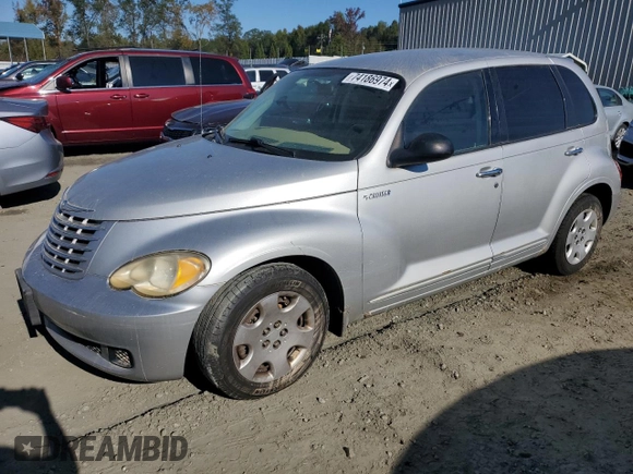 2006 Chrysler PT Cruiser Touring with VIN 3A4FY58B16T275937, listed as a Copart auction lot 74186974 with Not Provided miles and Salvage Title. Bid and sale history available at DreamBid. Image 1.