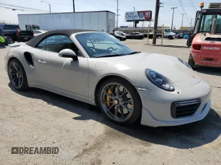 2018 Porsche 911 Turbo with VIN WP0CD2A93JS162091, listed as a Copart auction lot 65395935 with 13,549 mi miles and Salvage title. Bid and sale history available at DreamBid. Image 4.